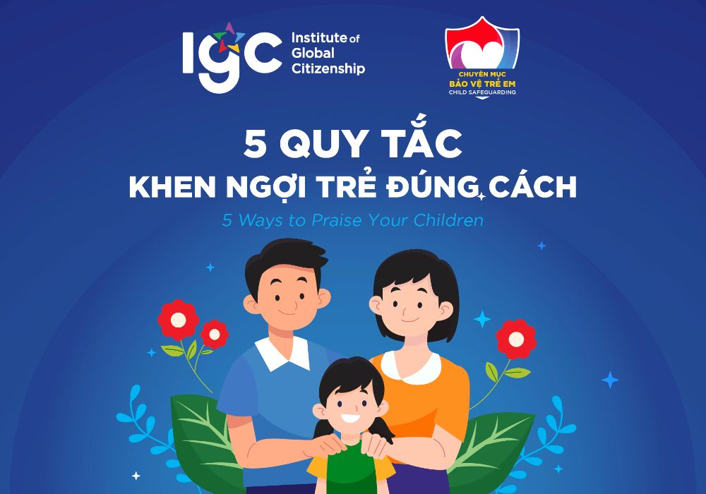 5 QUY TẮC KHEN NGỢI TRẺ ĐÚNG CÁCH