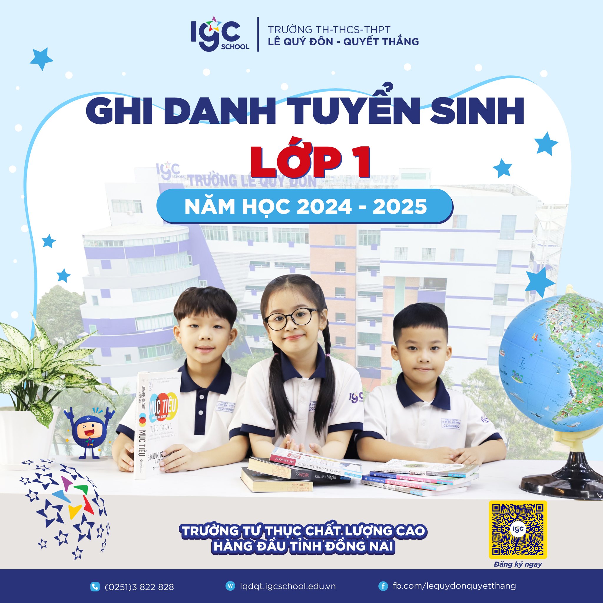 Trường Lê Quý Đôn - Quyết Thắng mở đăng ký ghi danh Lớp 1 năm học 2024-2025