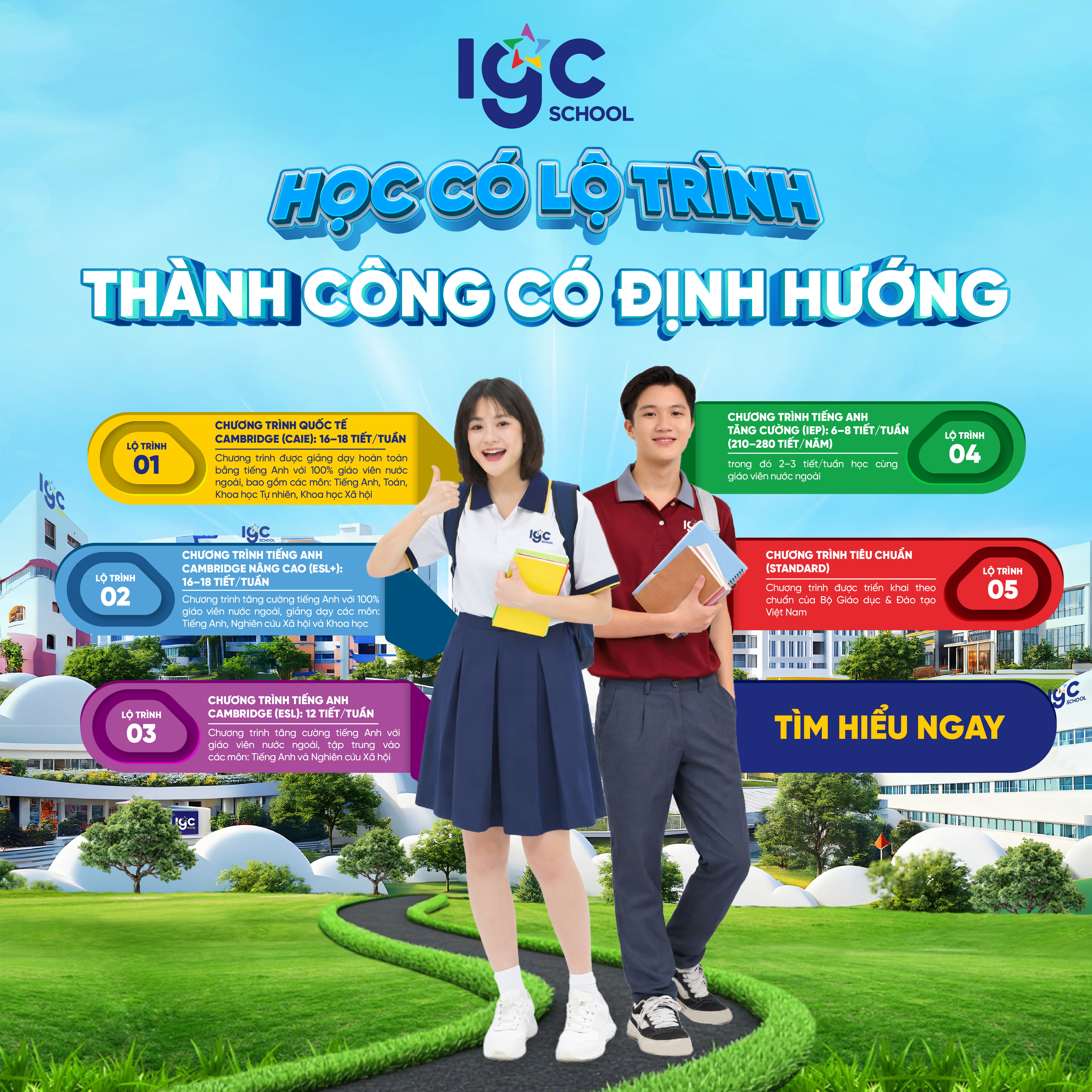 Học có lộ trình, thành công có định hướng