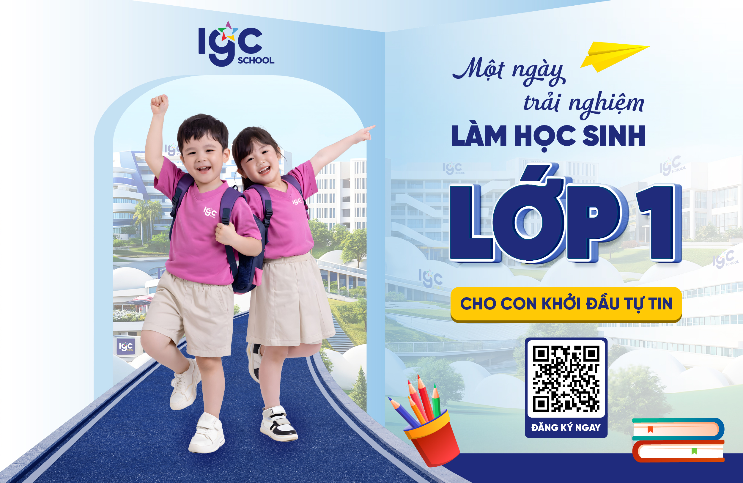 Một ngày trải nghiệm làm học sinh lớp 1 - cho con khởi tự tin