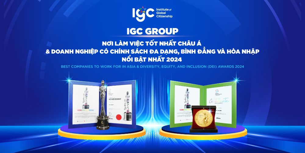 IGC Group được vinh danh “Nơi làm việc tốt nhất Châu Á” năm thứ 3 liên tiếp