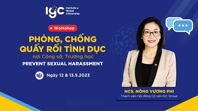 CB-NV-GV IGC tham gia workshop “phòng, chống quấy rối tình dục nơi công sở, trường học”