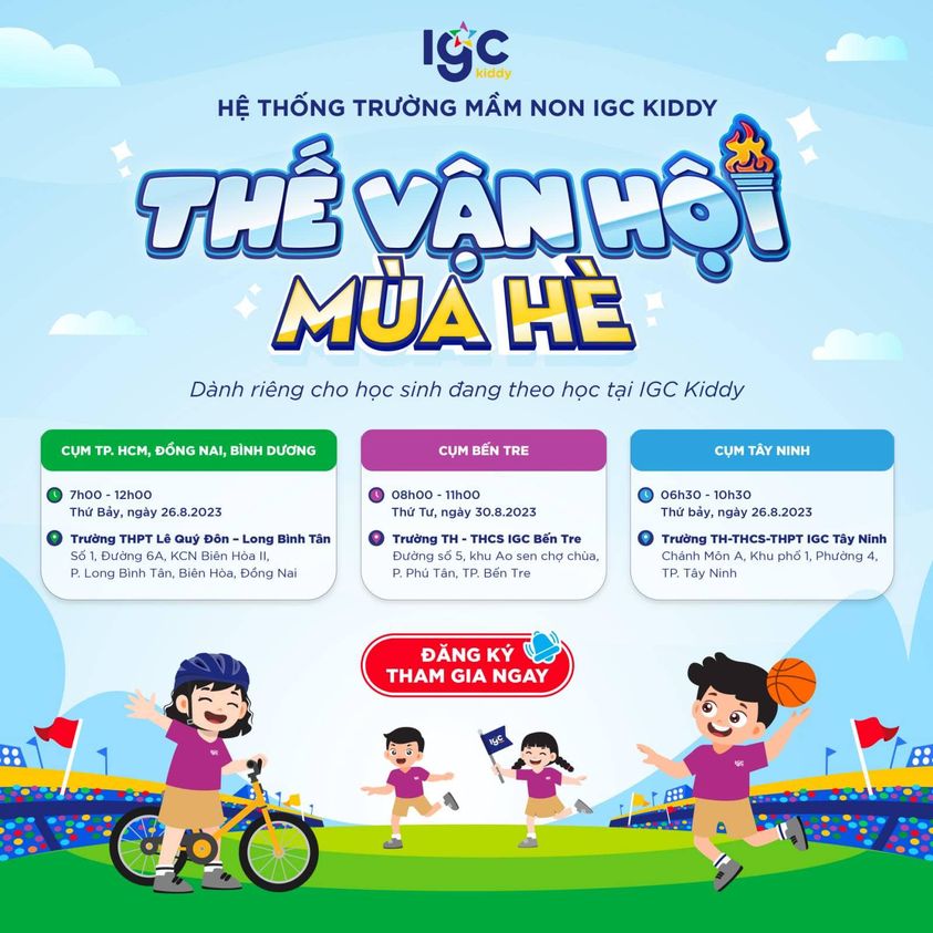 Sẵn sàng chinh phục các thử thách tại Thế Vận Hội Mùa Hè IGC Kiddy 2023