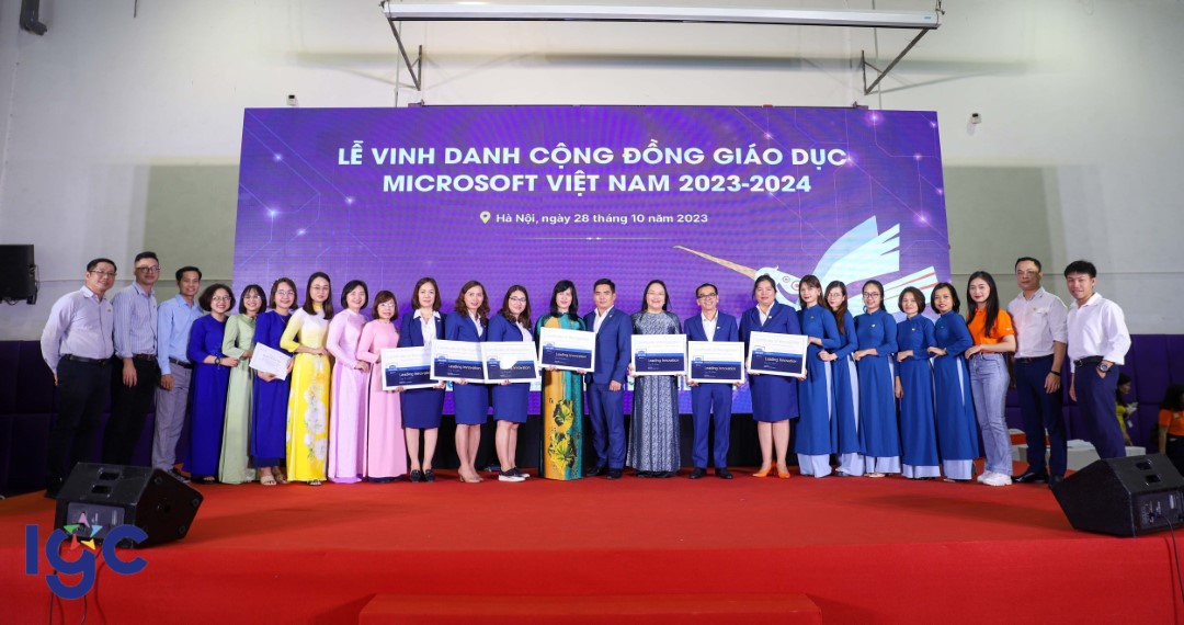 IGC Group tham gia Lễ Vinh danh Cộng đồng Giáo dục Microsoft Việt Nam 2023-2024